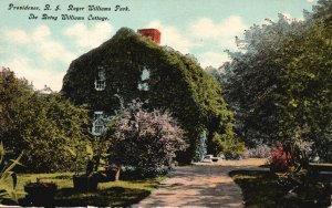 Vintage Postcard Roger Williams Park Betsy Williams Cottage Providence RI H.C.L.