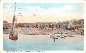 Fish Houses in Gloucester, Massachusetts Lanesville Harbor.