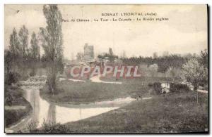 Old Postcard Rosnay l & # 39Hopital Parc du Chateau