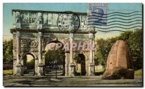 Old Postcard Italy Italia Roma Arco di Constantino