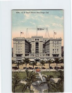 Postcard U. S. Grant Hotel, San Diego, California