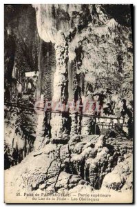 Old Postcard Padirac Puits Du Lac Superior Part In The Rain The Obelisks