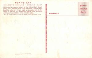 OAKLAND CA~ FAIRLYLAND-LOT OF 5 POSTCARDS 1950s-SUGAR PLUM-RABBIT-ARK-POST-HEN