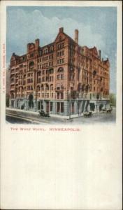 Minneapolis MN West Hotel c1900 Postal Private Mailing Card EXC COND