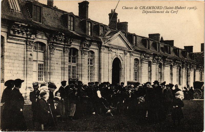 CPA Casses de CHAMBORD (St-Hubert 1906) - Depouillement du Cerf (208737)