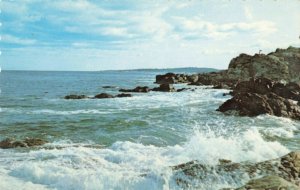 Postcard Restless Sea Maine