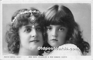 Miss Marie Studholme & Miss Bobbins Cooper Theater Actor / Actress Unused 