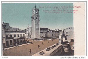 Largo de Joao Franco e matriz de Ponte Delgada S. Miguel - Azores , Portugal ...