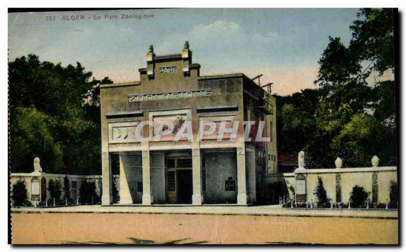 Post Card Zoological Algiers Algiers-Africa-Africa-Old Lion Park