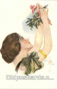 Artist Harrison Fisher (USA) Finnish KK 20-1-S Mistletoe 1925 
