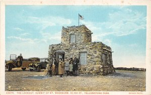 H9/ Yellowstone National Park Wyoming Postcard c1910 Lookout Haynes