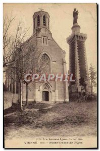 Old Postcard Notre Dame De Vienne Pipet