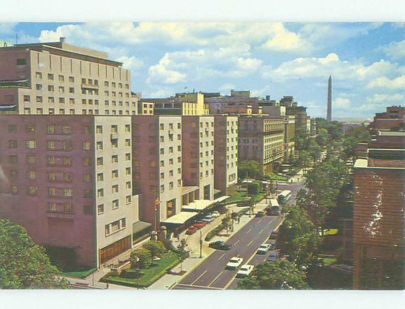 Pre-1980 SHOPS ON STREET & CAPITAL HILTON HOTEL Washington DC HQ1234