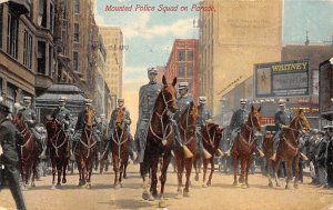 Mounted Police Squad on Parade Occupation, Policeman 1910 