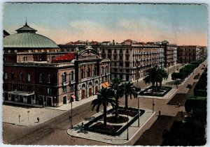 c1950s Bari Italy Downtown Aerial Petruzzelli Theater Cavour Corso 4x6 PC Vtg M6