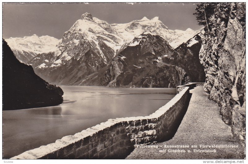 RP, Axenstrasse Am Vierwaldstattersee Mit Gitschen u. Urirotstock, Felsenweg,...