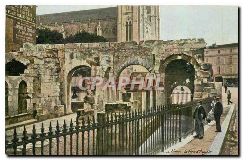 Old Postcard Nimes The Bridge of Augustus