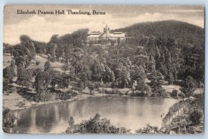 Kayin Myanmar Postcard Elizabeth Pearson Hall Than Daung Gyi c1910 Unposted