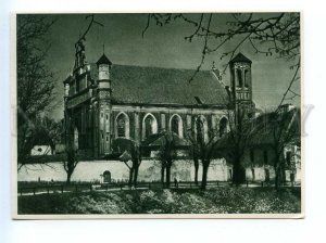 496411 1957 year Lithuania Vilnius Bernardine Church postcard