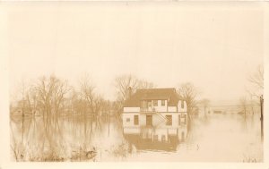 J22/ Parkersburg West Virginia RPPC Postcard c1920s Flood Disaster Home 180