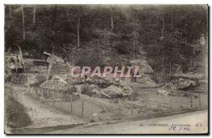 Old Postcard Dampierre Waterfalls