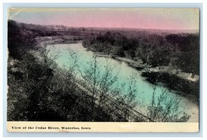 1912 View Of The Cedar River Waterloo Iowa IA Posted Antique Postcard