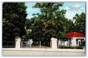 c1960's Entrance To Zoo Overton Park Memphis Tennessee TN Vintage Postcard