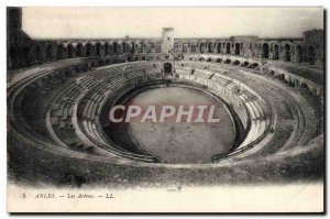 Old Postcard Arles Les Arenes