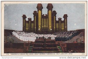 Utah Salt Lake City Tabernacle Organ And Chior Great Mormon Tabernacle