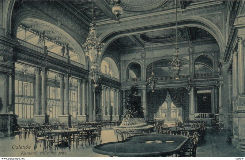 OSTENDE , Belgium , 1901-07 ; L'Interieur du Kursaal. salle des jeux