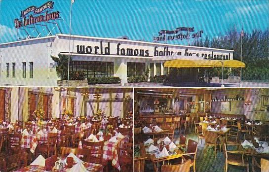 Florida West Palm Beach Hudgins The Food Dinners Restaurant 1958