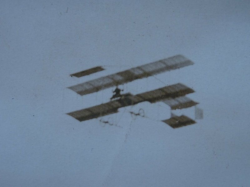 Bristol DURDHAM DOWNS M. Tetard in Exhibition Biplane Flight c1910 RP Postcard