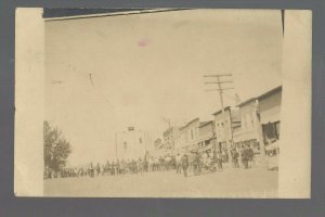 Bryant SOUTH DAKOTA RPPC 1908 TRAPEZE ARTIST Carnival Circus nr Watertown Clark