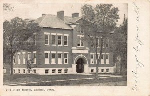 High School, Nashua, Iowa, Early Postcard, Used in 1907