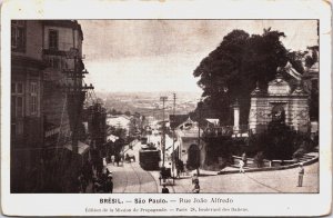 Brazil Sao Paulo Rua Joao Alfredo Vintage Postcard C103