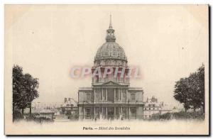 Old Postcard Paris Hotel des Invalides