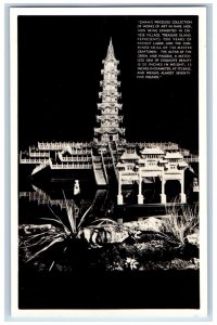 China Postcard The Altar of Green Jade Pagoda c1950's Vintage RPPC Photo