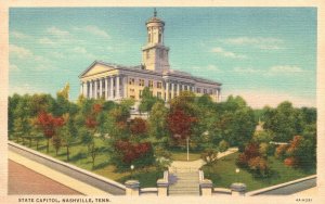 Vintage Postcard 1930's State Capitol Nashville Tennessee Capitol News Co. Pub.