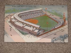 Wrigley Field, Home of the Chicago Cubs, unused vintage card