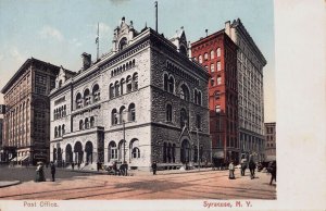 Post Office, Syracuse, New York, Very Early Postcard, Unused
