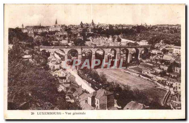 Postcard Old Luxemburg General view