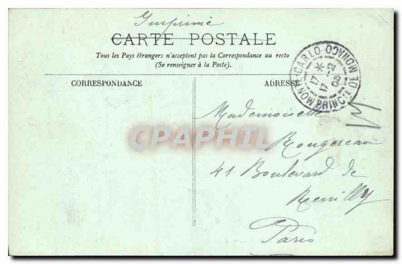 Old Postcard Monaco The Prince's Palace