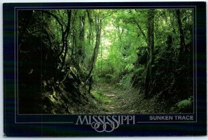 Postcard - Sunken Trace, Natchez Trace Parkway - Port Gibson, Mississippi