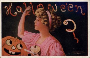 Halloween  Woman Apple Peels Bernhardt Wall Collins Family Bread Adv Variation