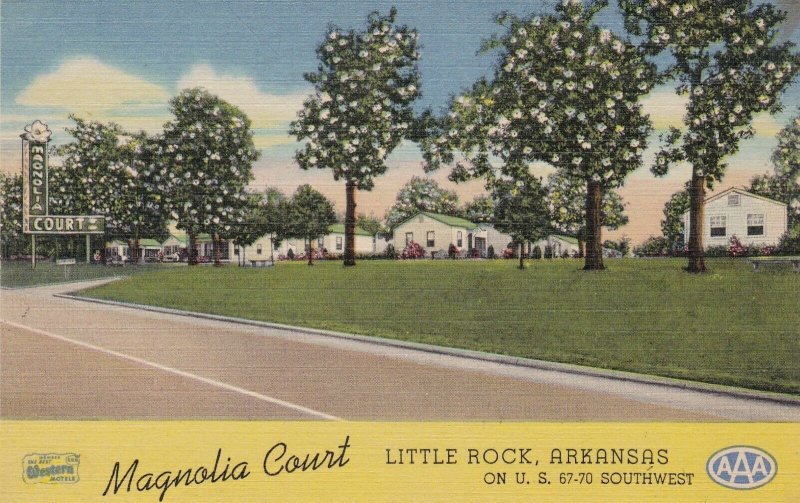 Arkansas Little Rock Magnolia Court Curteich sk4662