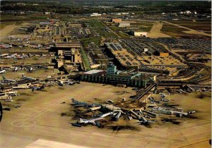 Detroit, MI Michigan  DETROIT METROPOLITAN AIRPORT Bird's Eye View  4X6 Postcard