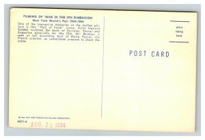 Vintage 1964 Postcard Man in the 5th Dimension New York Worlds Fair 1964-1965