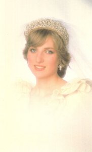 Vignette Fashion For Princess Diana Wedding Veil 1981 Postcard