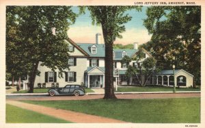 Lord Jeffery Inn Amherst Massachusetts MA Street View Vintage Postcard c1930