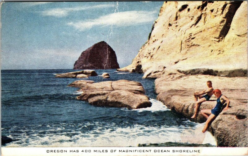 LOT OF 6 Oregon OR Columbia River Highway OCEAN Postcard Old UNPOSTED Vintage PC